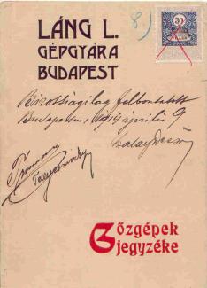 Gőzgépek jegyzéke