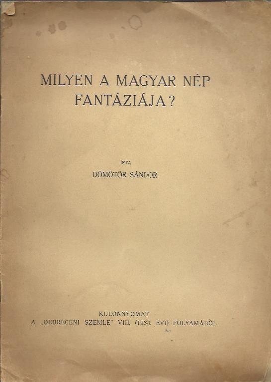 a magyar nép fantáziája