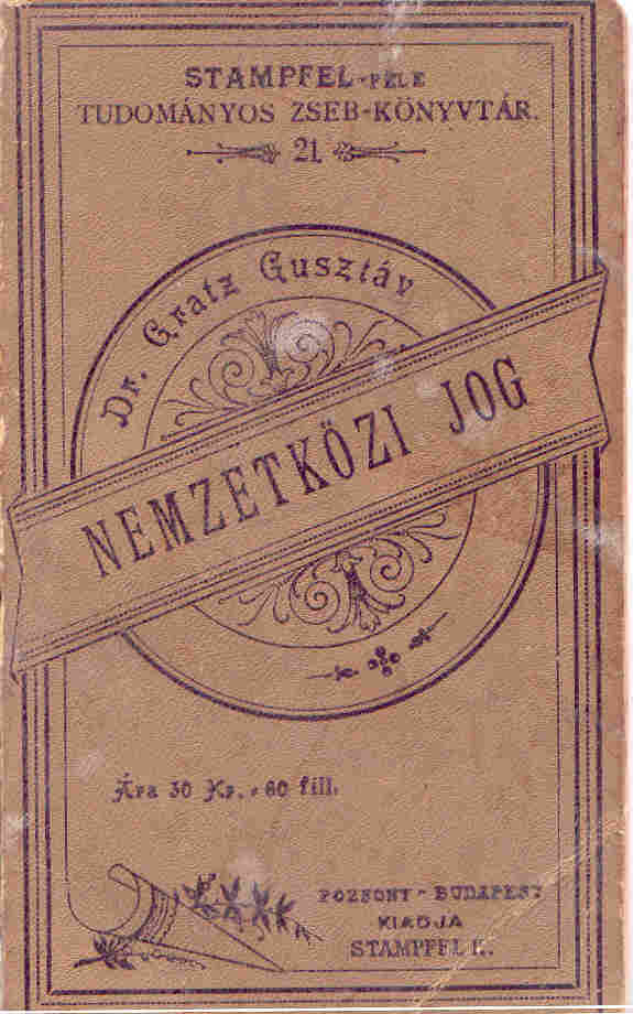 Gratz Gusztáv: Nemzetközi jog