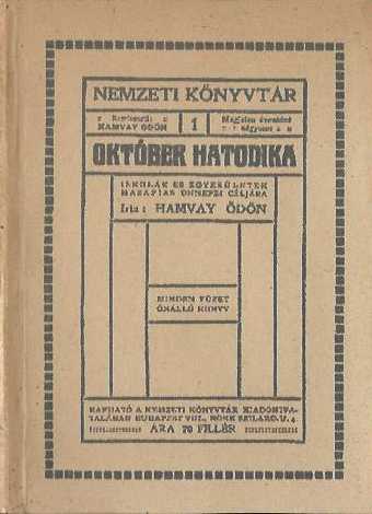 Hamvay Ödön: Október hatodika. 