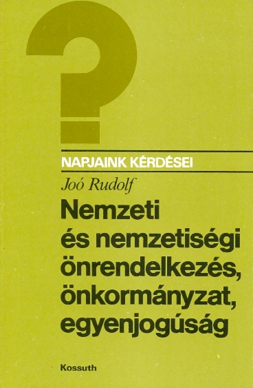 Nemzeti és nemzetiségi önrendelkezés