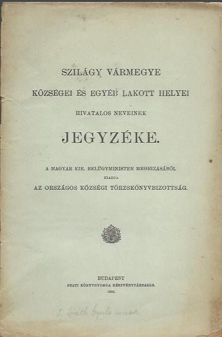 Szilágy vármegye