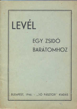 Levél egy zsidó barátomhoz 