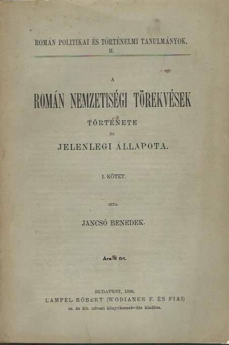 Jancsó Benedek Román nemzetiségi törekvések