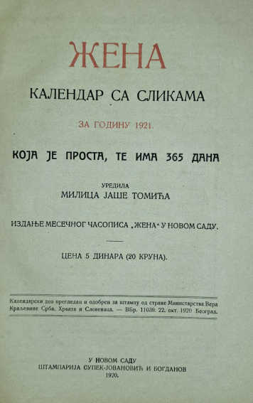 ŽENA - kalendar
