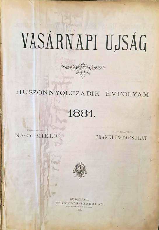 Vasárnapi Újság 1881
