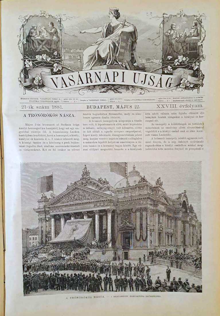 A mennyasszony elbucsúzása Brüsszelben