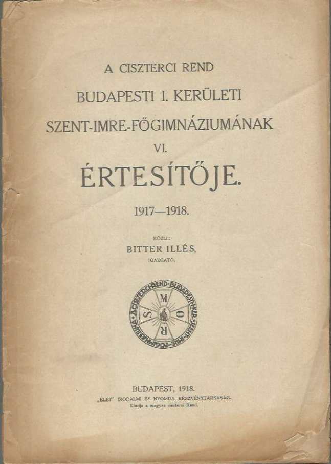 Szent Imre főgimnáziumának  értesítője