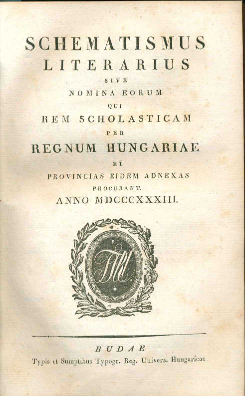 Schematismus 1833
