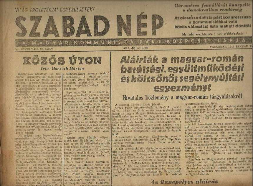 Szabad Nép 1948. jan. 25