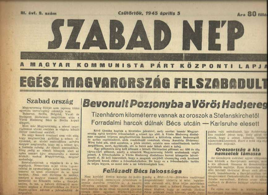 Szabad Nép 1945