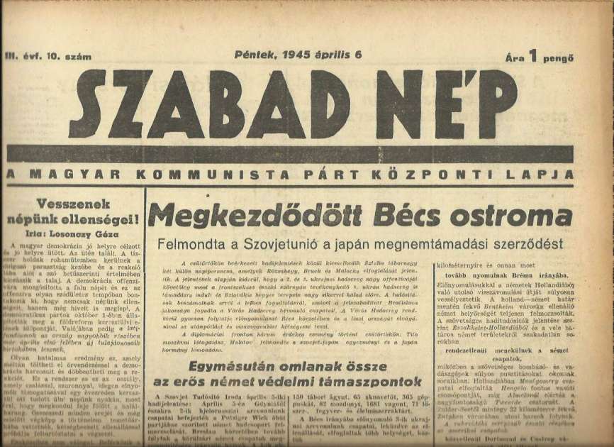 Szabad Nép 1945