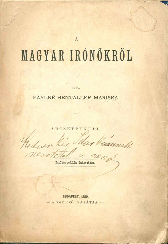 Magyar írónőkről