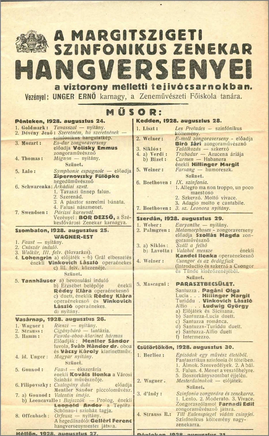  Margitszigeti Szinfonikus Zenekar