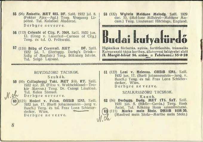 Ebkiállítás katalógusa 1933