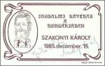 Meghívó- Szakonyi Károly