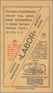 Labor mustárpapír