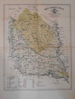 Bács-Bodrogh megye térképe 1896-ból.