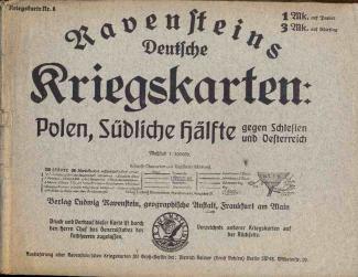 Ravenstein német haditérképei. Lengyelország, a déli fél Szilézia és Ausztria ellen. 8. számú haditérkép.