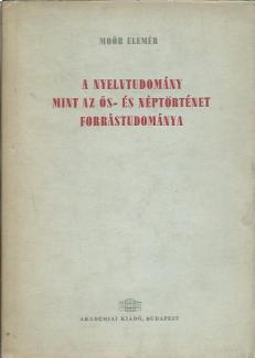 Moór Elemér: A nyelvtudomány
