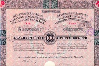 Villamos és Közlekedési Vállalatok részvénye
