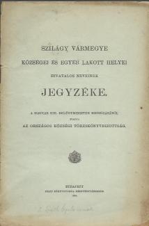 Szilágy vármegye