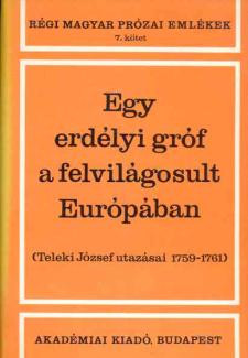 Egy erdélyi gróf a felvilágosult Európában