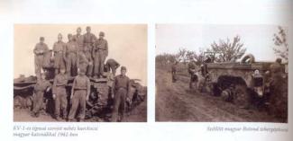 KV-1 harckocsi és a Botond tehergépkocsi