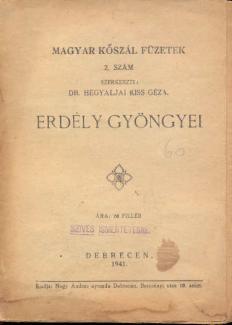 Magyar Kőszál füzetek