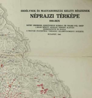 Erdélynek és Mo keleti részeinek néprajzi térképe
