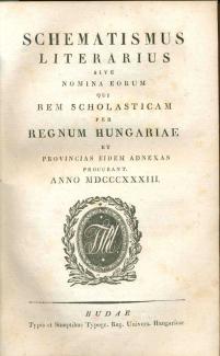Schematismus 1833