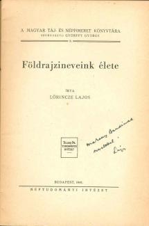 Földrajzineveink élete